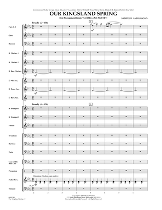 Our Kingsland Spring (Movement I of "Georgian Suite") - Full Score