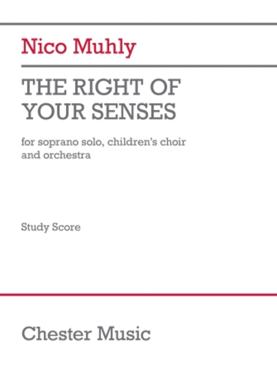 The Right Of Your Senses (Study Score) Choir scores gallery preview page 1