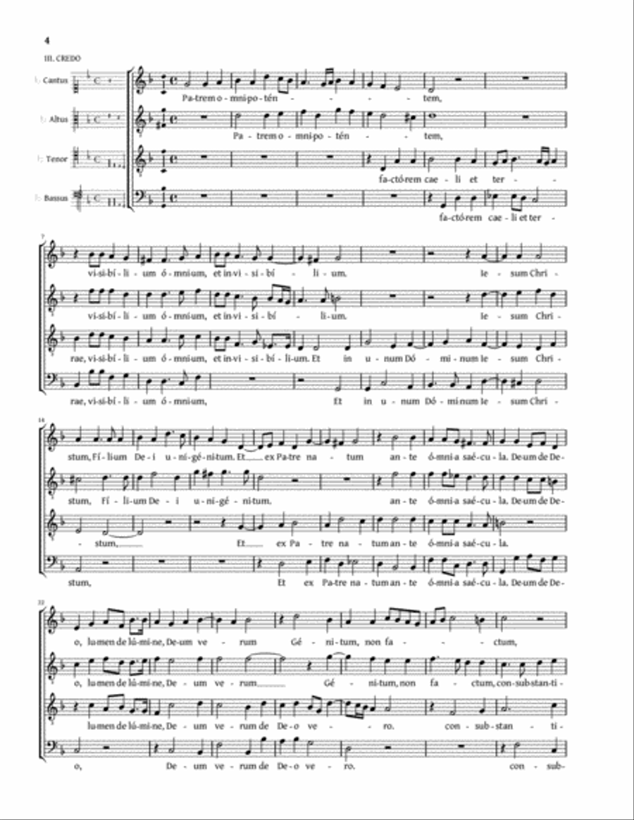 Missa brevis (Rota) 4-Part scores gallery preview page 4