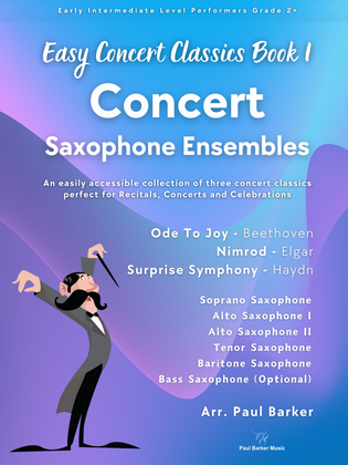 Book cover for Easy Concert Classics - Saxophone Ensembles Book 1
