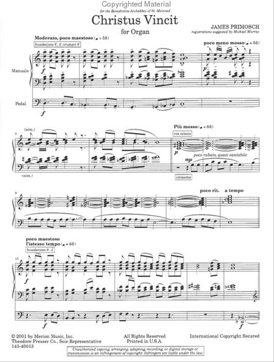 Christus Vincit Chamber Music scores gallery preview page 2