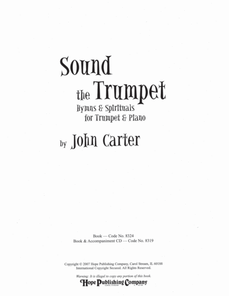 Sound the Trumpet: Hymns & Spirituals for Trumpet & Piano