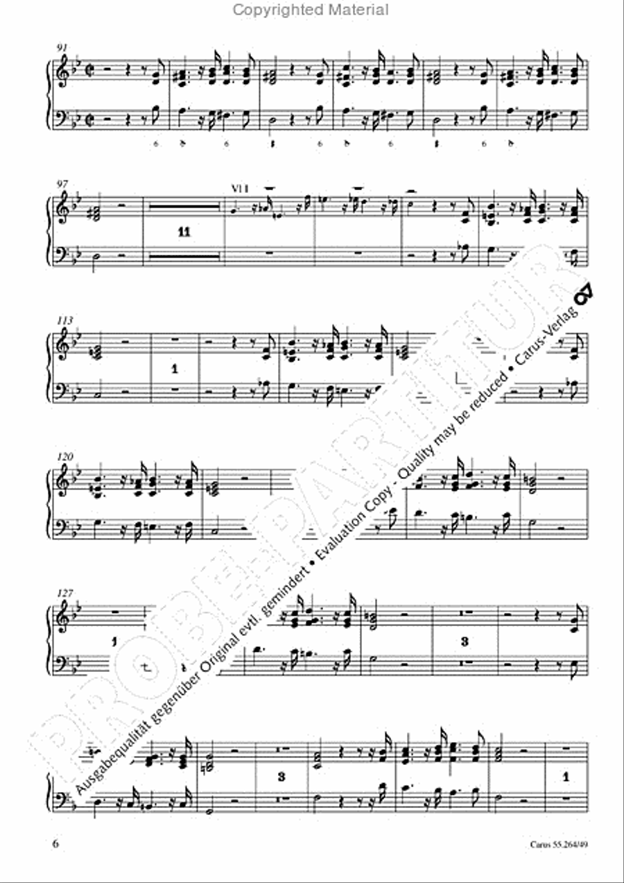 Israel in Egypt - Part I Organ scores gallery preview page 9