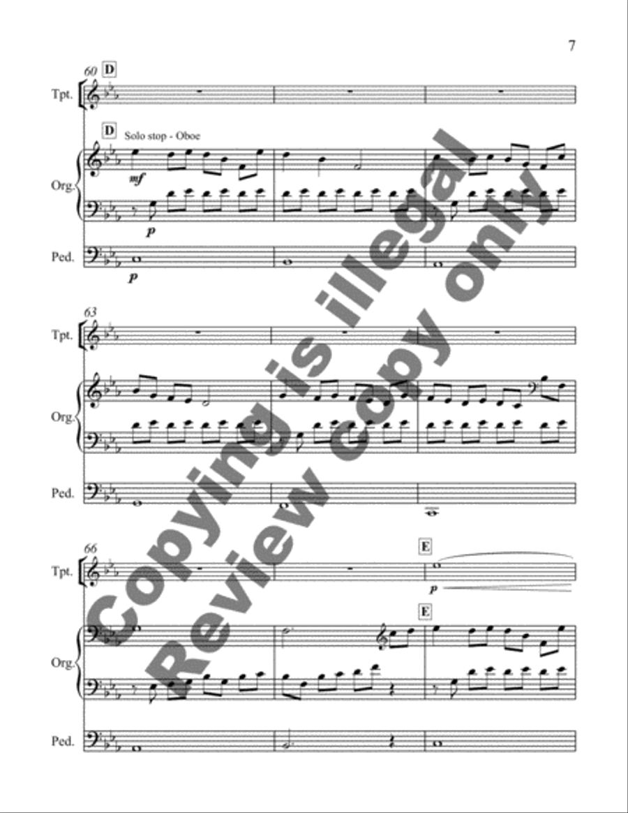 Songs of Faith: 4. Were You There? Trumpet scores gallery preview page 5