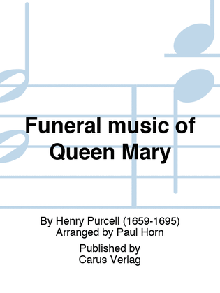 Book cover for Funeral music of Queen Mary