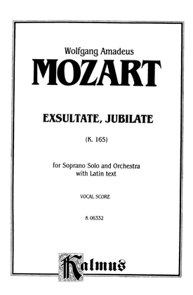 Book cover for Mozart: Exultate Jubilate, K. 165, Motet for Soprano (Latin)
