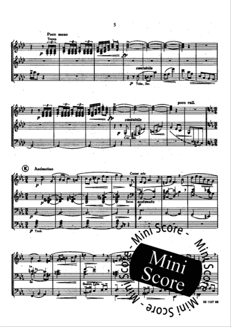Petit Divertimento Fanfare Band scores gallery preview page 9
