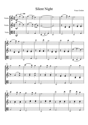 Franz Gruber - Silent Night (Violin, Violin and Viola Trio)