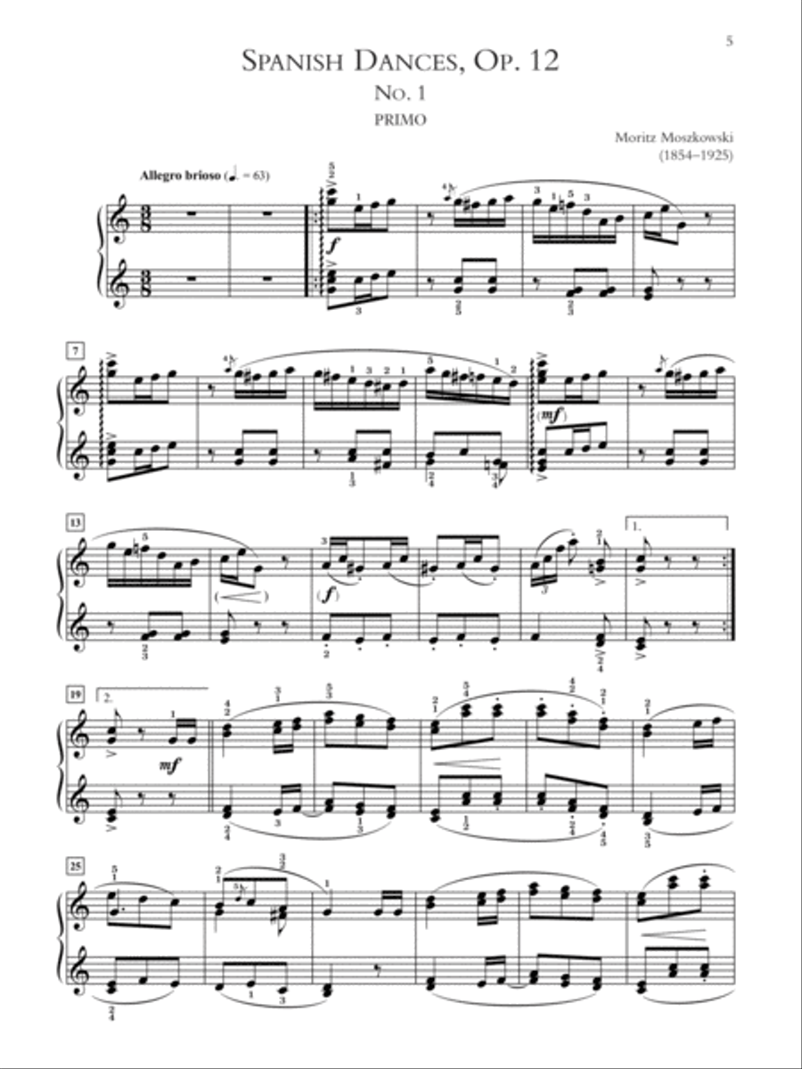 Spanish Dances, Op. 12 Small Ensemble scores gallery preview page 3
