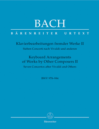 Book cover for Keyboard Arrangements Of Works By Other Composers, Volume II