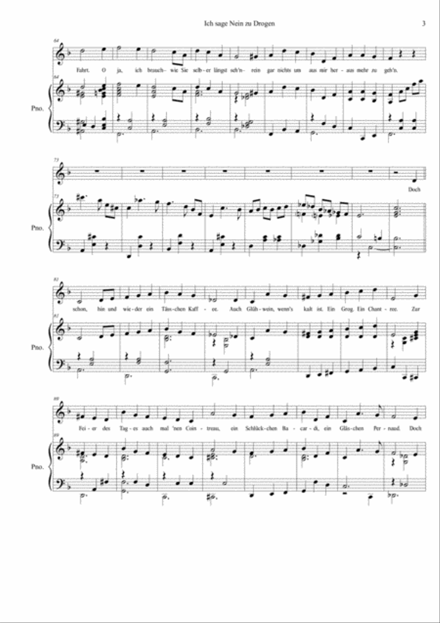 Ich sage Nein zu Drogen Ich sage Nein zu Drogen Voice scores gallery preview page 3