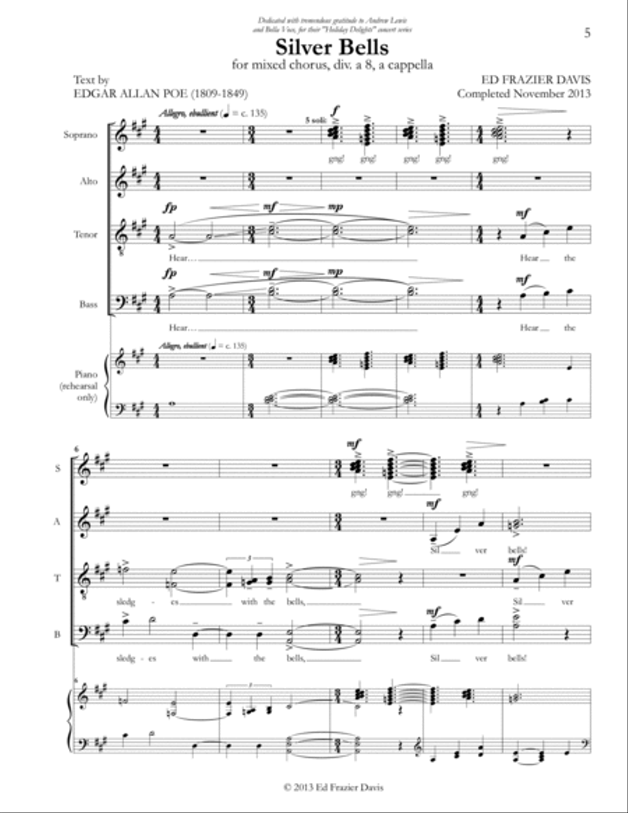 Silver Bells 4-Part scores gallery preview page 5