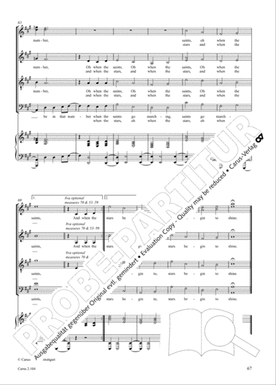 Hallelujah. Gospels and Spirituals for mixed choir Mixed Choir scores gallery preview page 55
