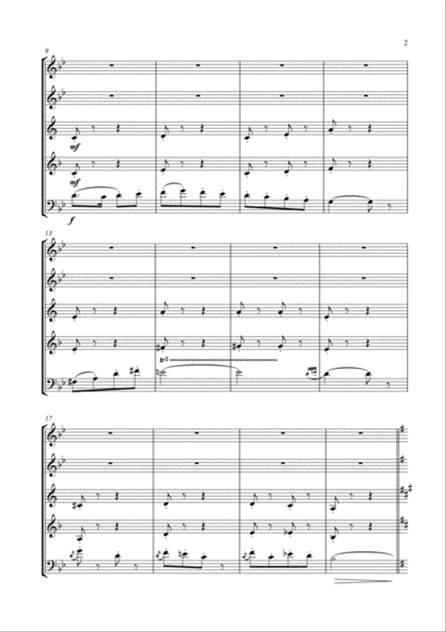 Les Dragons d'Alcala (from Carmen) for Woodwind Quintet Woodwind Quintet scores gallery preview page 3