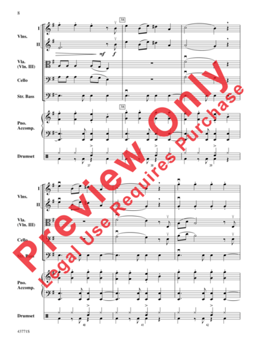 Dark Horse Dark Horse String Orchestra scores gallery preview page 9