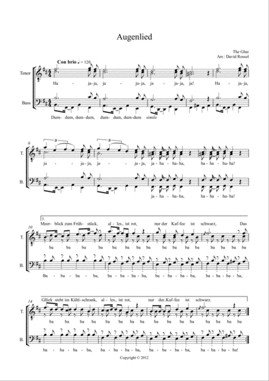 Augnlied Augnlied Voice Solo scores gallery preview page 1