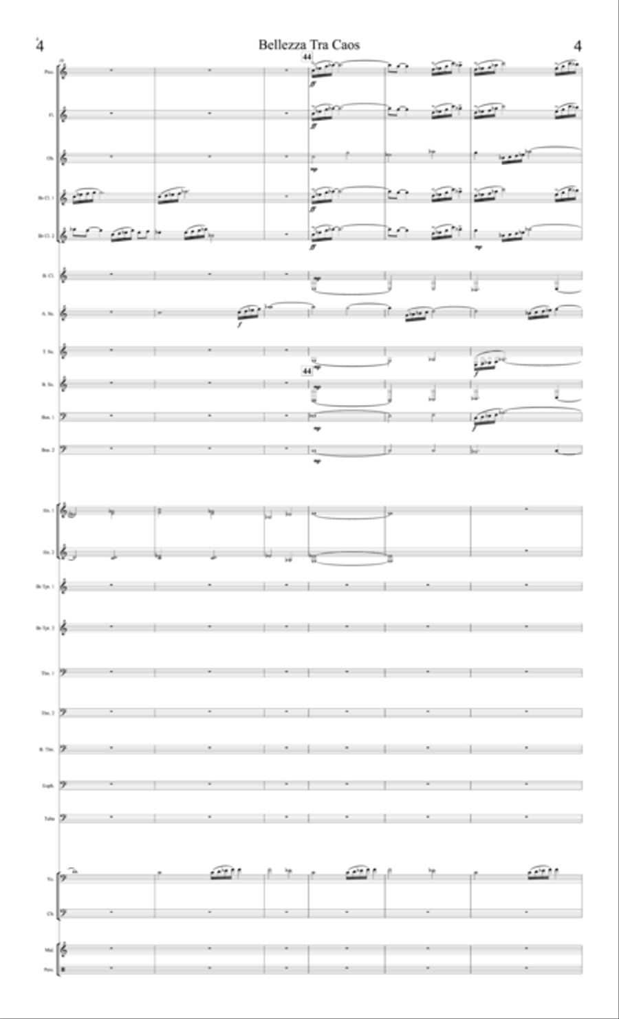 Bellezza Tra Caos Bellezza Tra Caos Concert Band scores gallery preview page 4