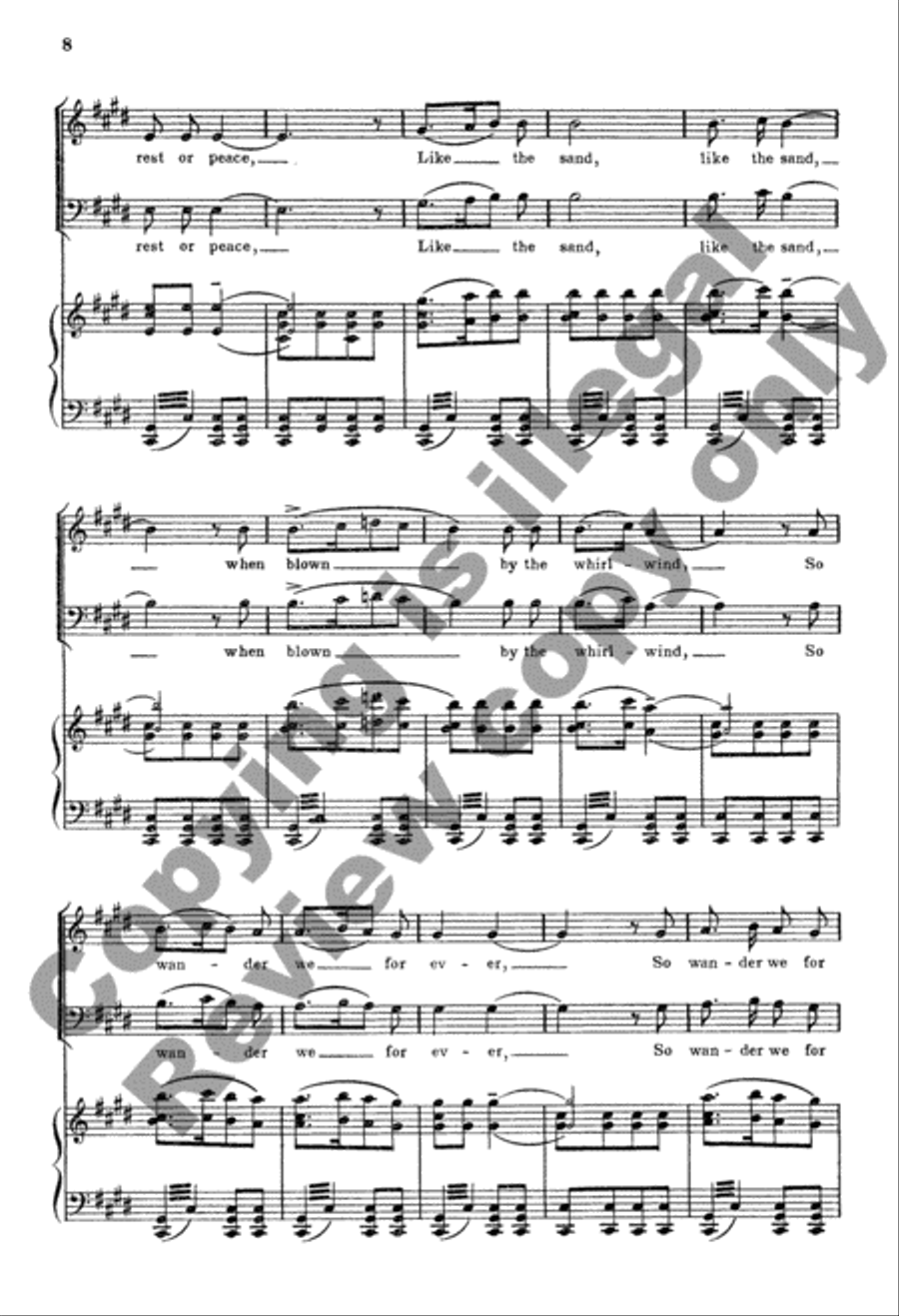 Three Pictures from The Tower of Babel TTBB scores gallery preview page 9
