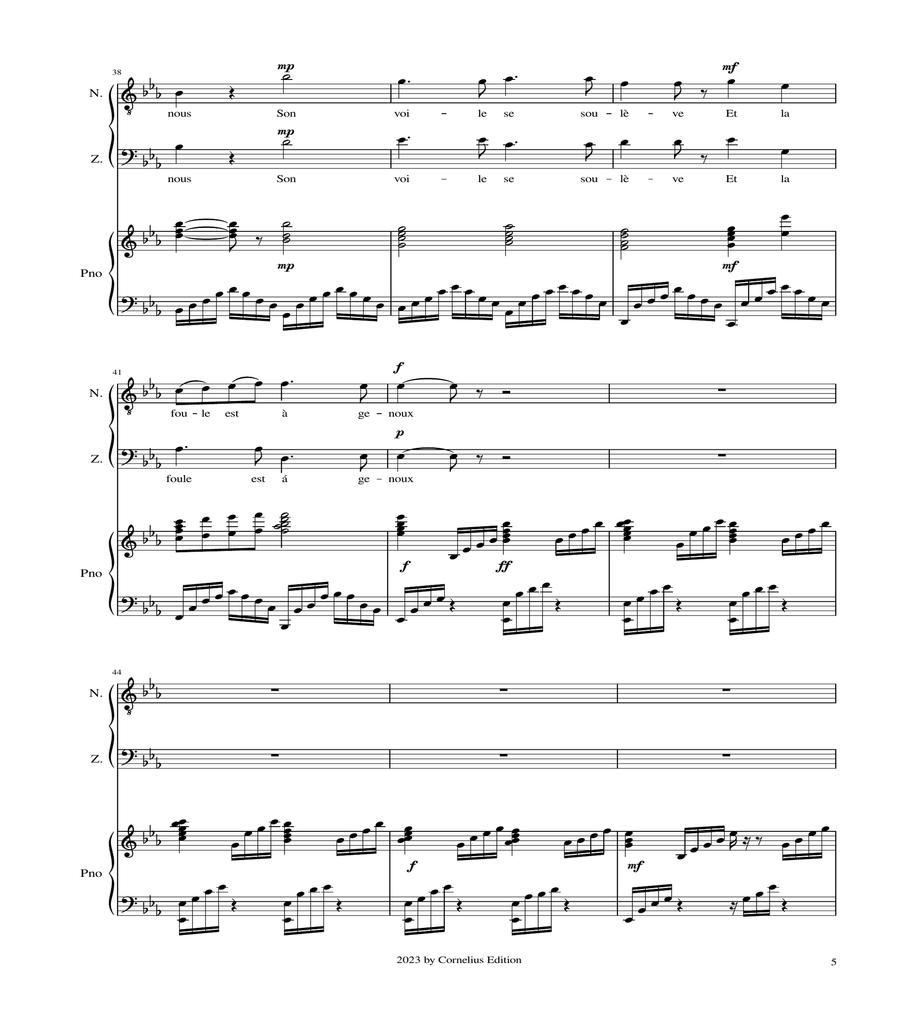 The Pearl Fishers Duet - Tenor and Baritone with Piano