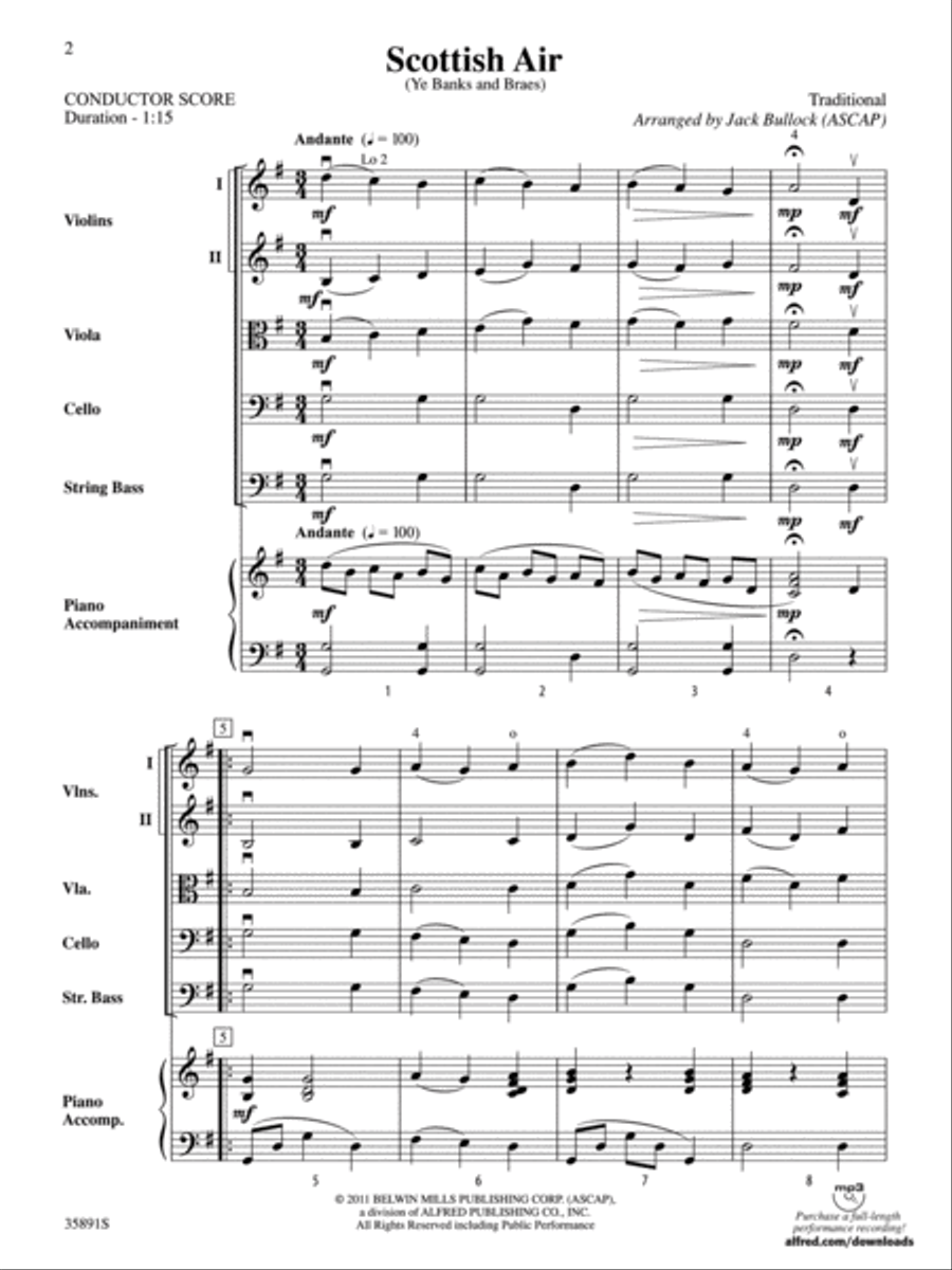 Scottish Air String Orchestra scores gallery preview page 2