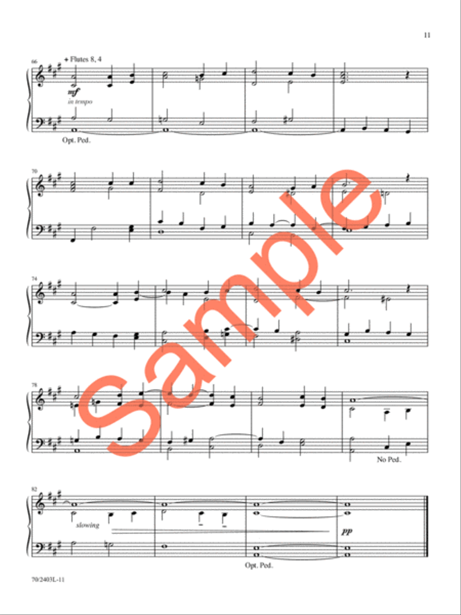 A Treasury of Hymns, Vol. 2 Organ Solo scores gallery preview page 10