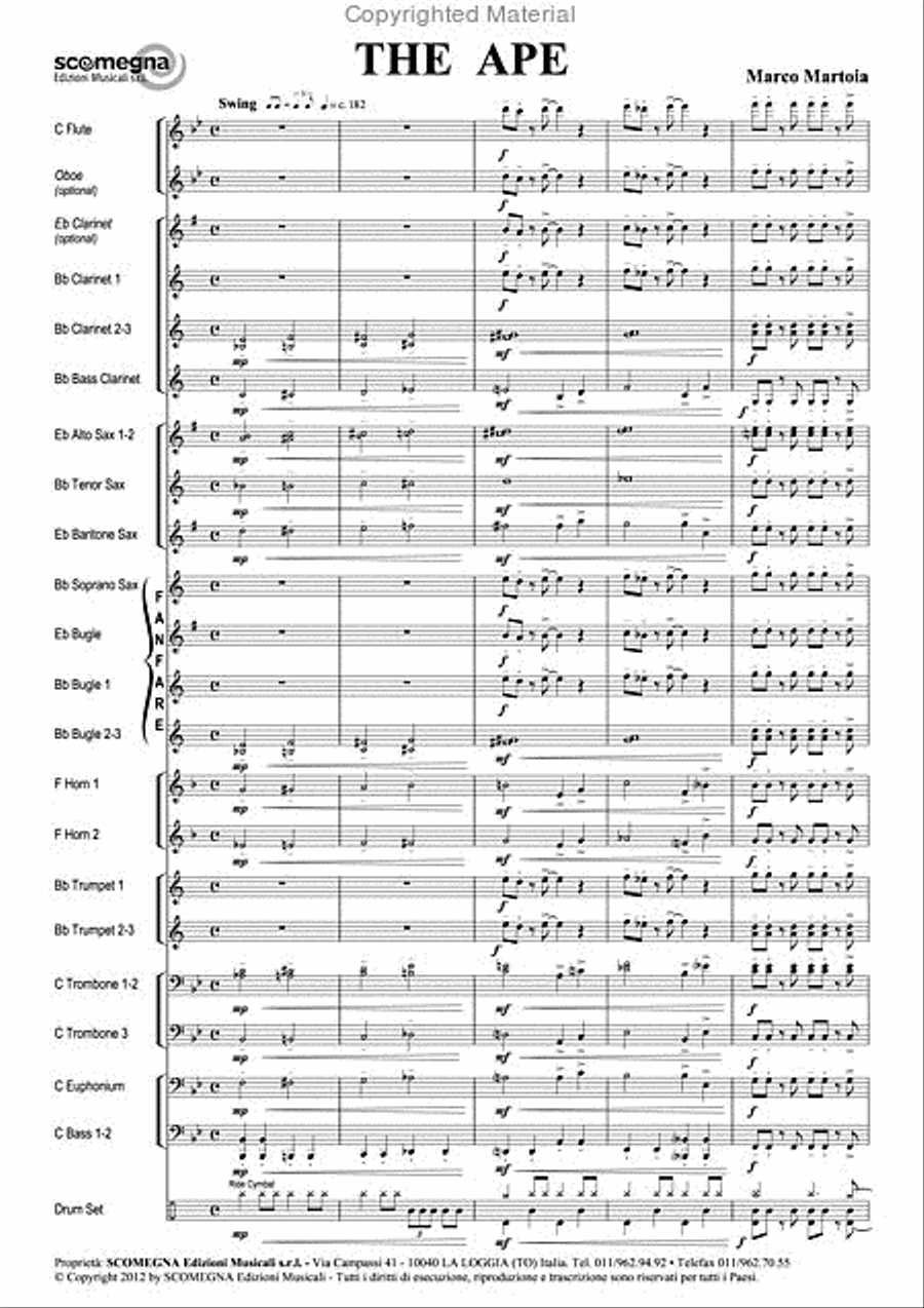 The Ape Concert Band scores gallery preview page 3