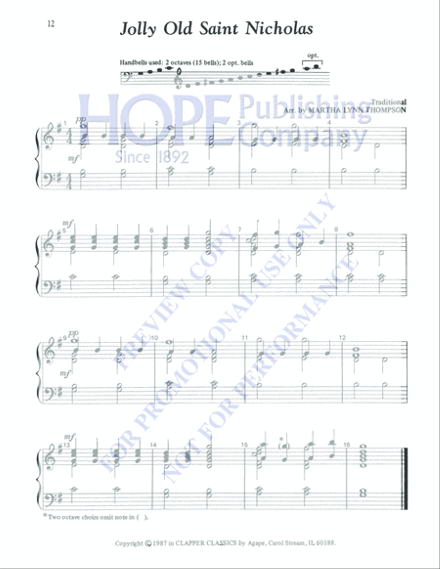 Ready to Ring for Christmas 2-Octaves scores gallery preview page 14