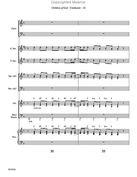 Children of God - Instrumental Ensemble Score and Parts image number null