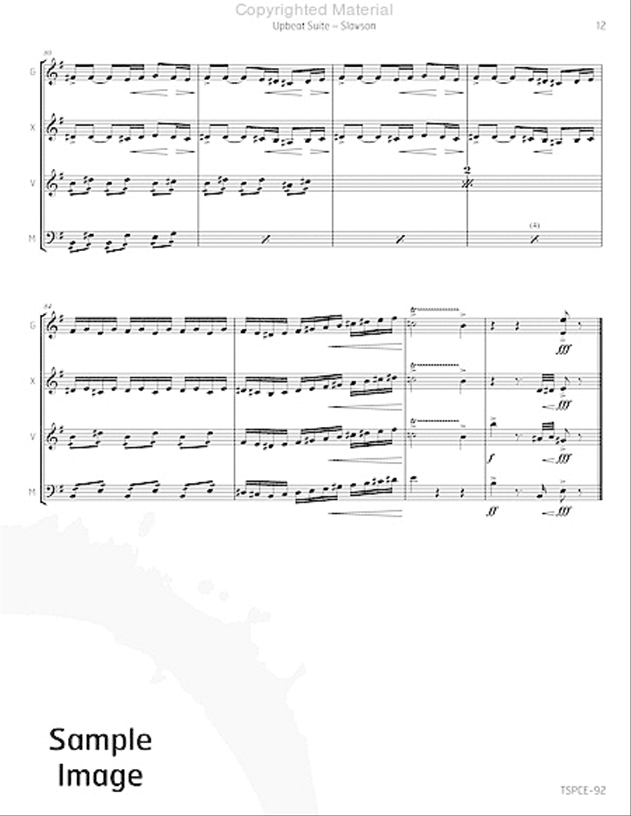 Upbeat Suite Upbeat Suite Percussion Ensemble scores gallery preview page 16