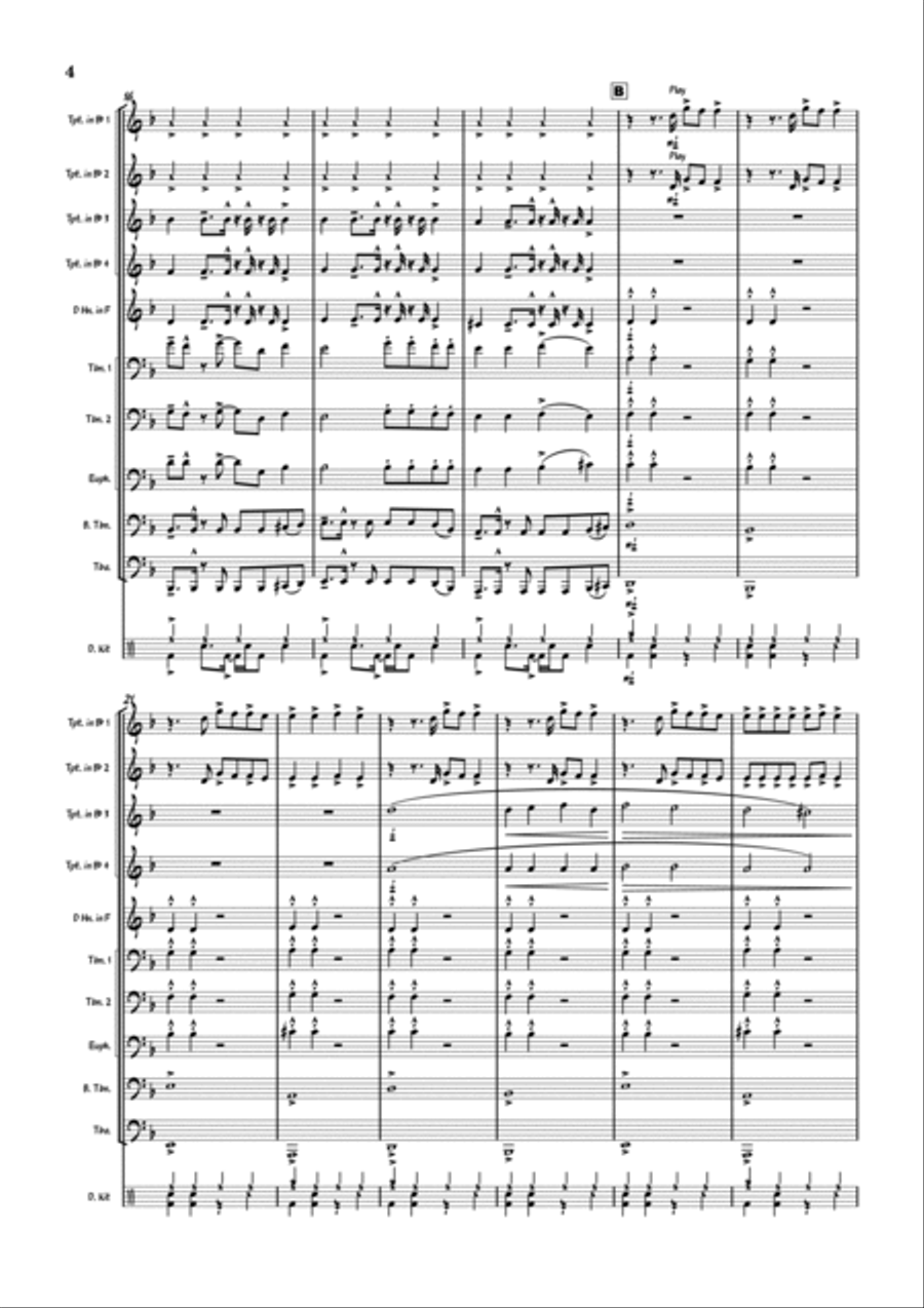 Beggin' Brass Ensemble scores gallery preview page 4