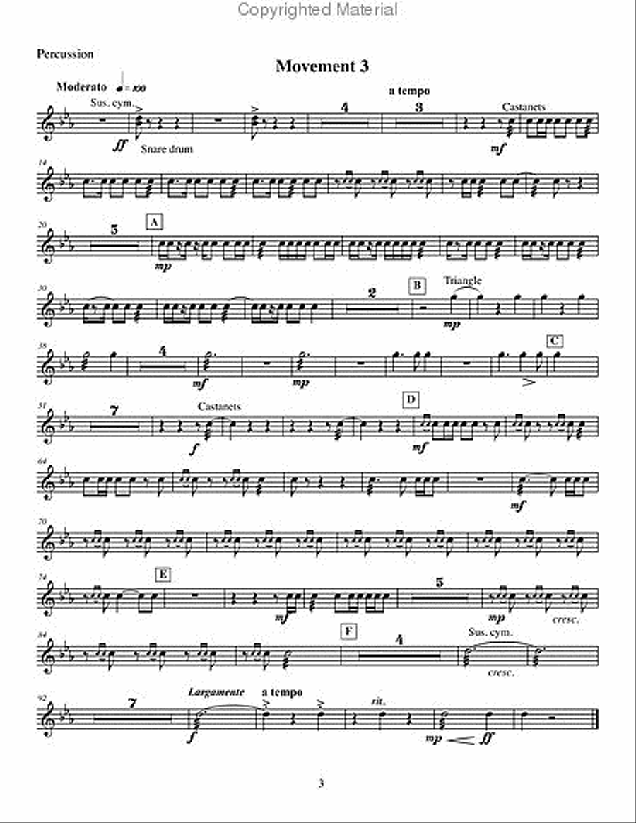 Concerto for Bass Trombone with String Orchestra & Percussion String Orchestra scores gallery preview page 20