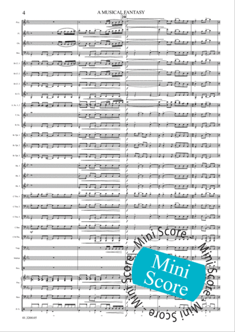 A Musical Fantasy Concert Band scores gallery preview page 10