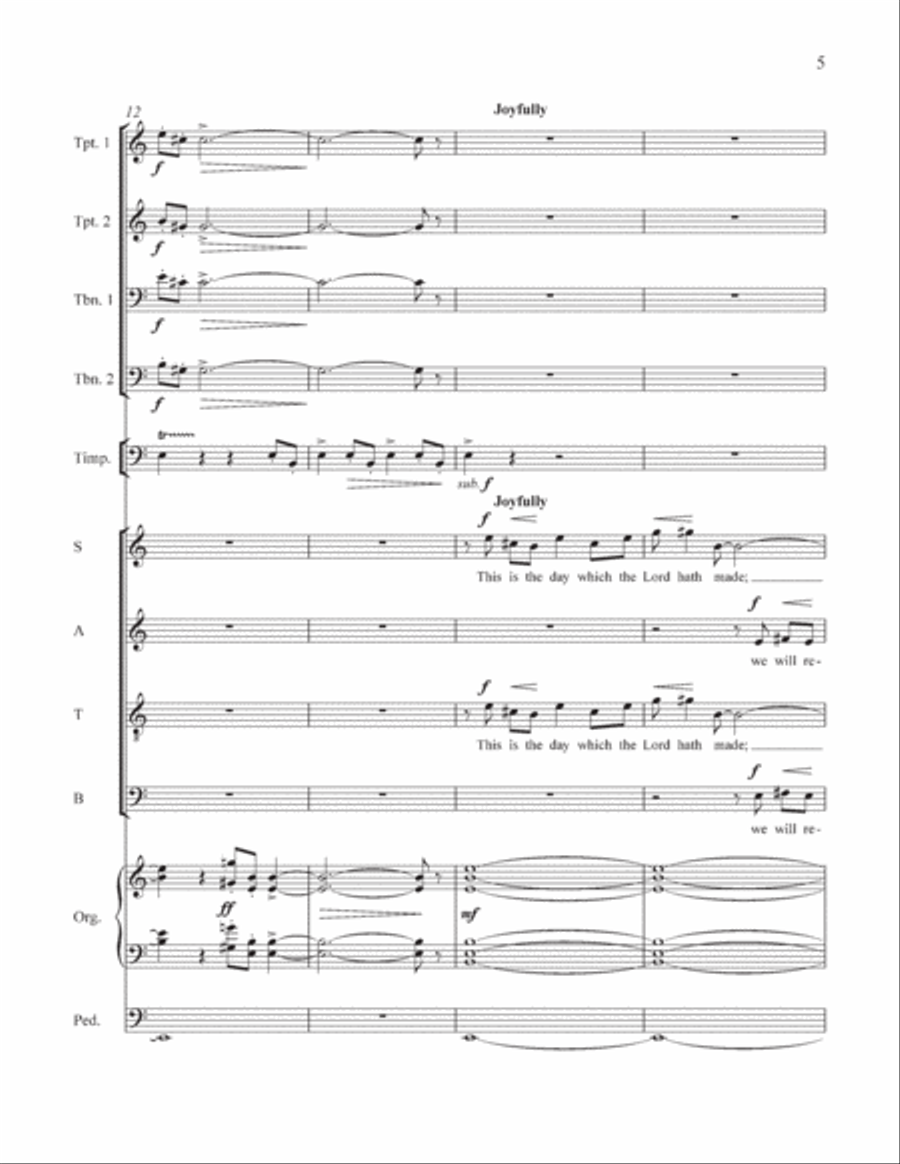 An Easter Introit Choir scores gallery preview page 4
