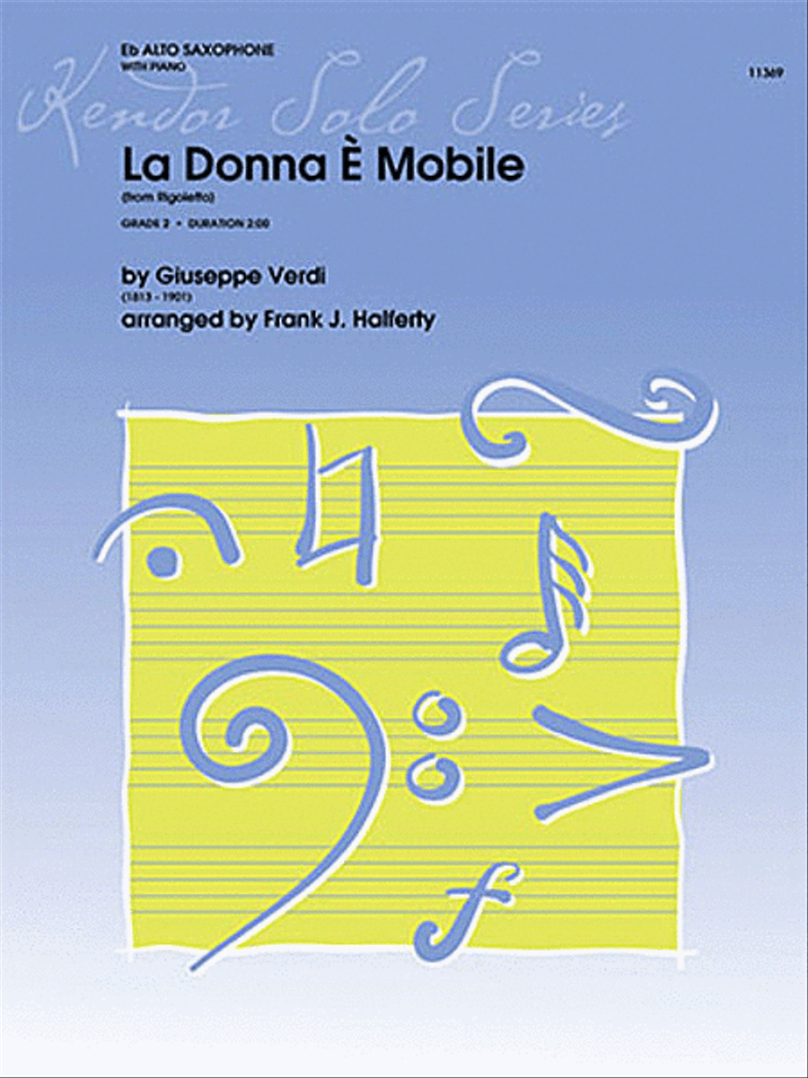 La Donna E Mobile (from Rigoletto) Alto Saxophone scores gallery preview page 1