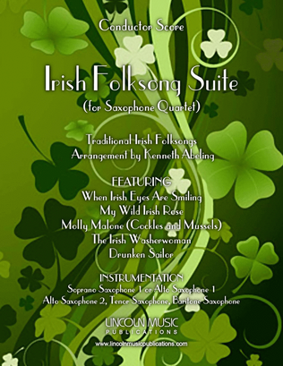 Book cover for Irish Folksong Suite (for Saxophone Quartet SATB or AATB)