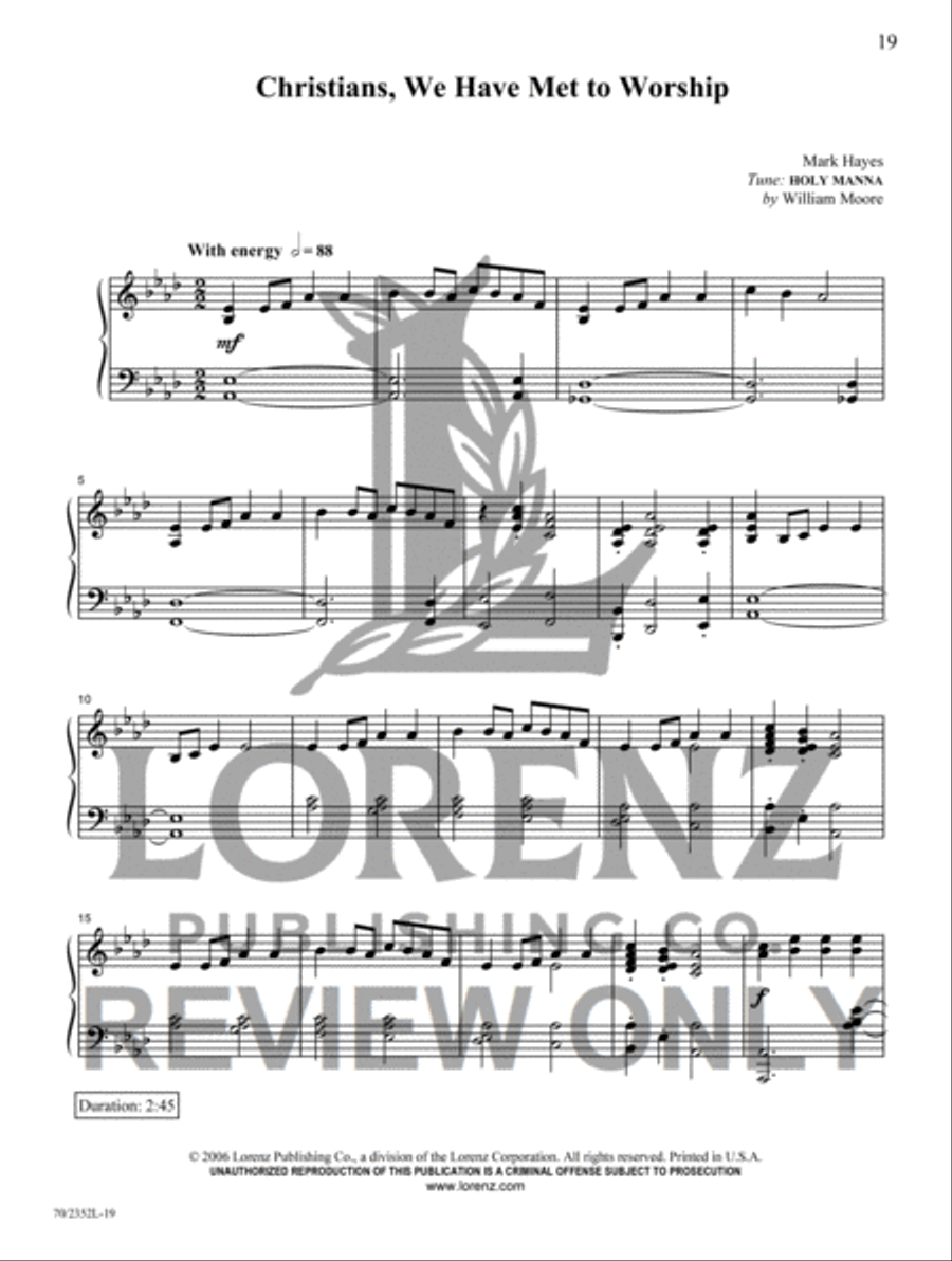 The Best of Mark Hayes for the Intermediate Pianist Piano Solo scores gallery preview page 13
