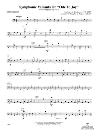 Symphonic Variants on Ode to Joy: String Bass