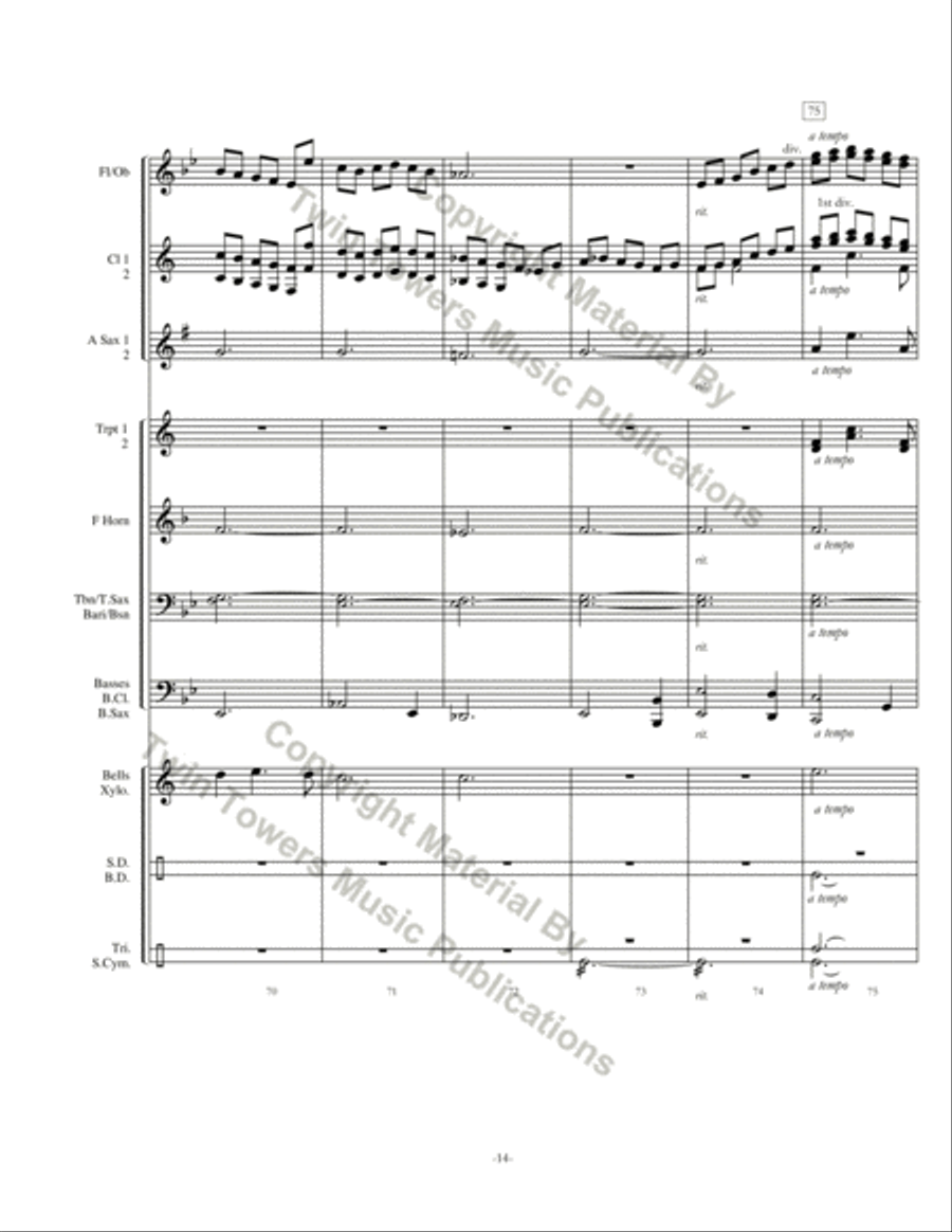 Rondo Concert Band scores gallery preview page 15
