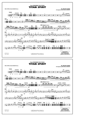 Titan Spirit (from Remember the Titans) (arr. Michael Brown) - Multiple Bass Drums