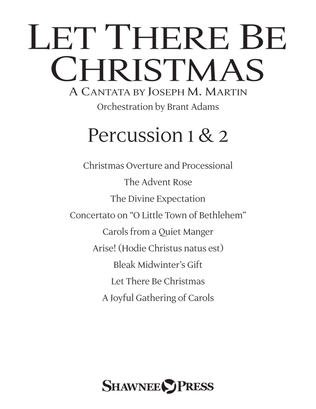 Book cover for Let There Be Christmas Orchestration - Percussion 1 & 2