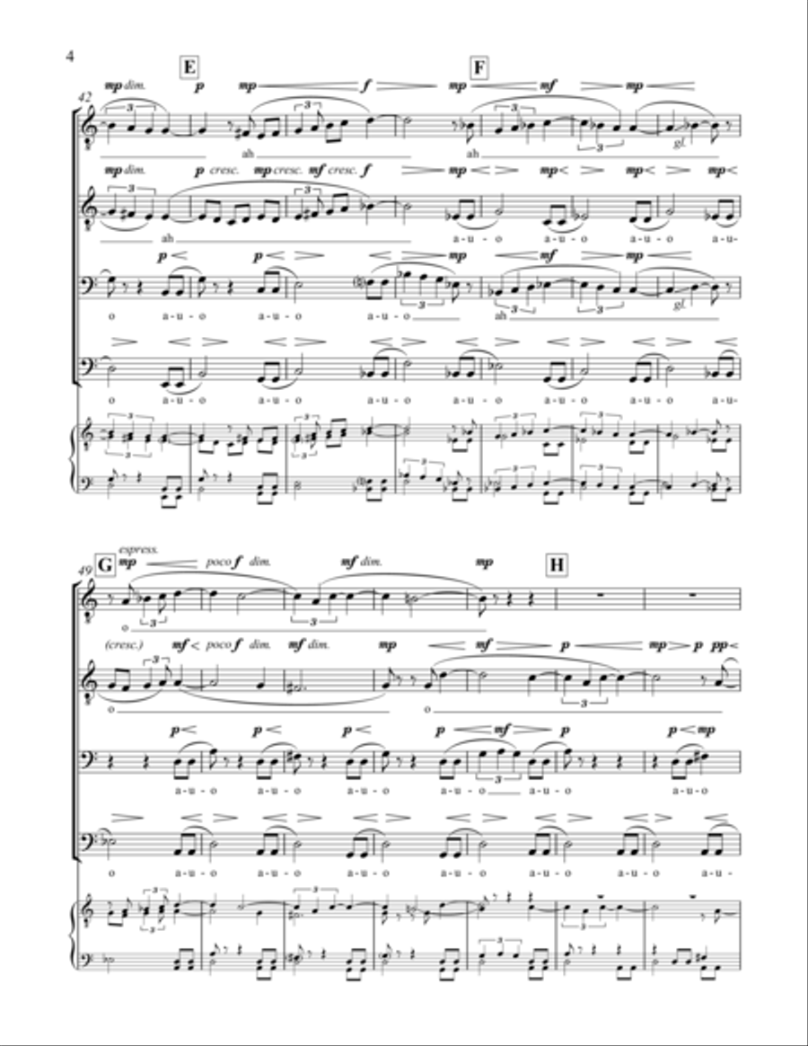 Vocalise TTBB scores gallery preview page 12