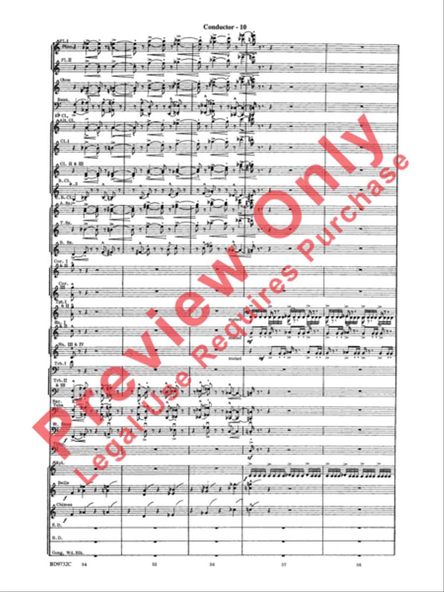 Symphonic Movement Concert Band scores gallery preview page 12