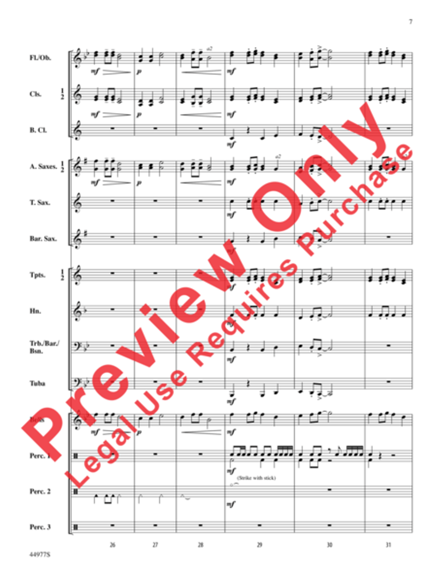 Fiesta on the Housetop Fiesta on the Housetop Concert Band scores gallery preview page 8