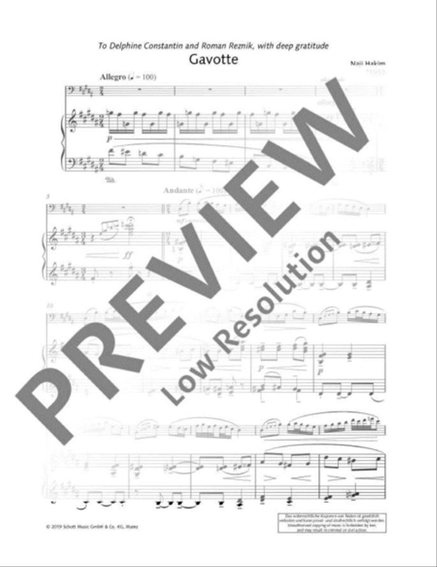 Gavotte Bassoon Solo scores gallery preview page 4
