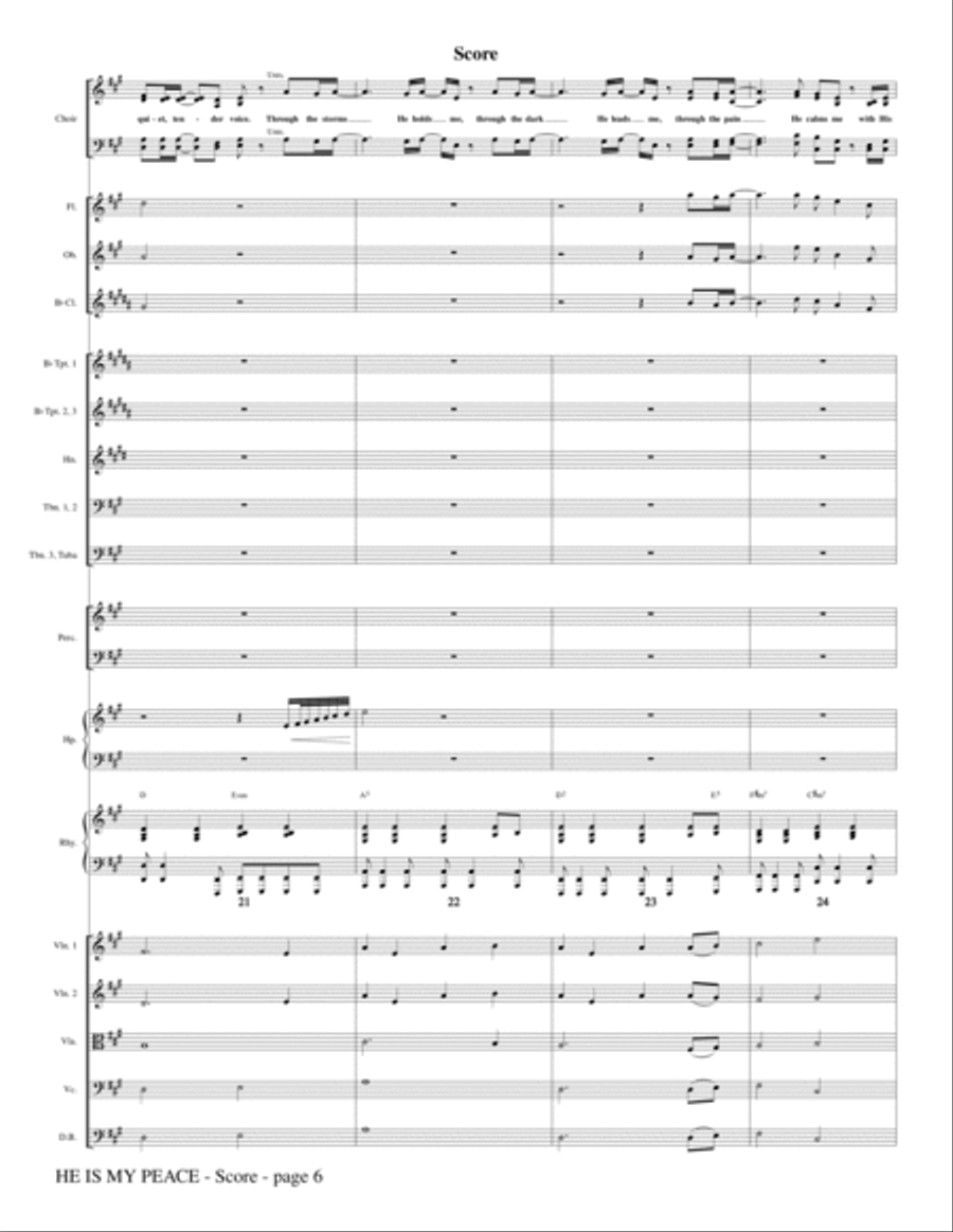 He Is My Peace - Full Score Choir scores gallery preview page 6