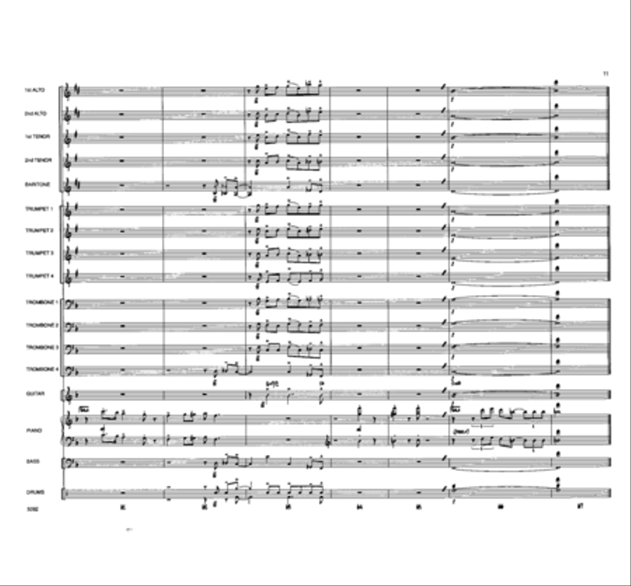 O Christmas Tree Jazz Ensemble scores gallery preview page 10