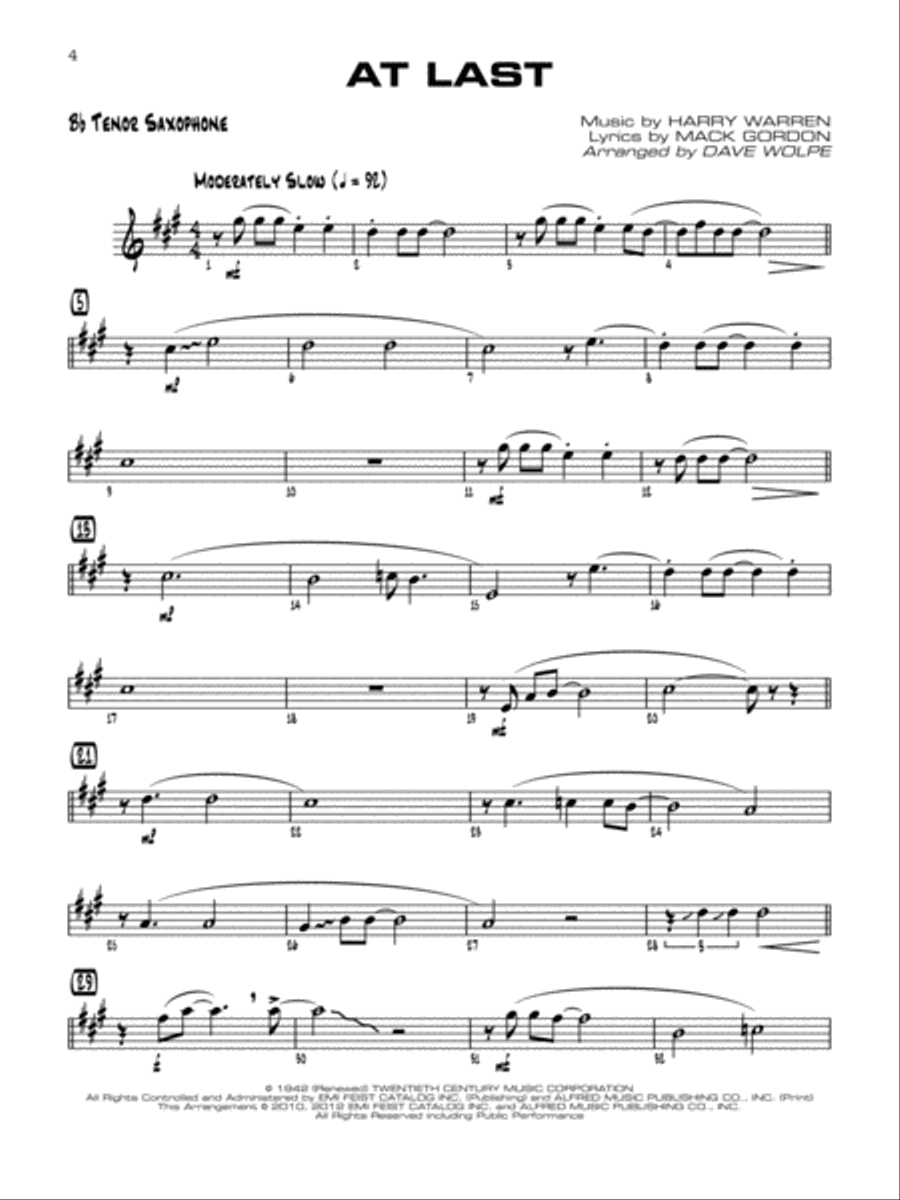 Singin' with the Jazz Combo Jazz Ensemble scores gallery preview page 3