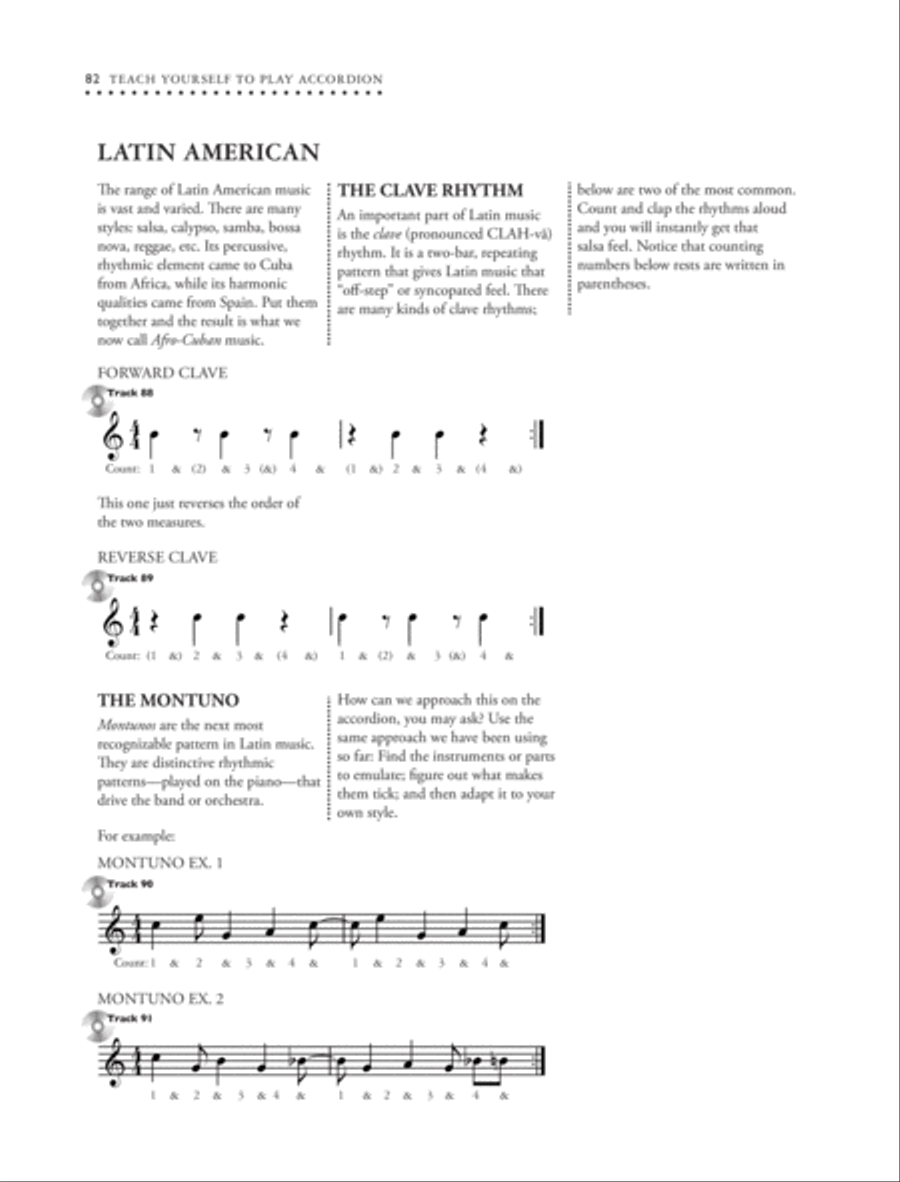 Alfred's Teach Yourself to Play Accordion Accordion scores gallery preview page 18