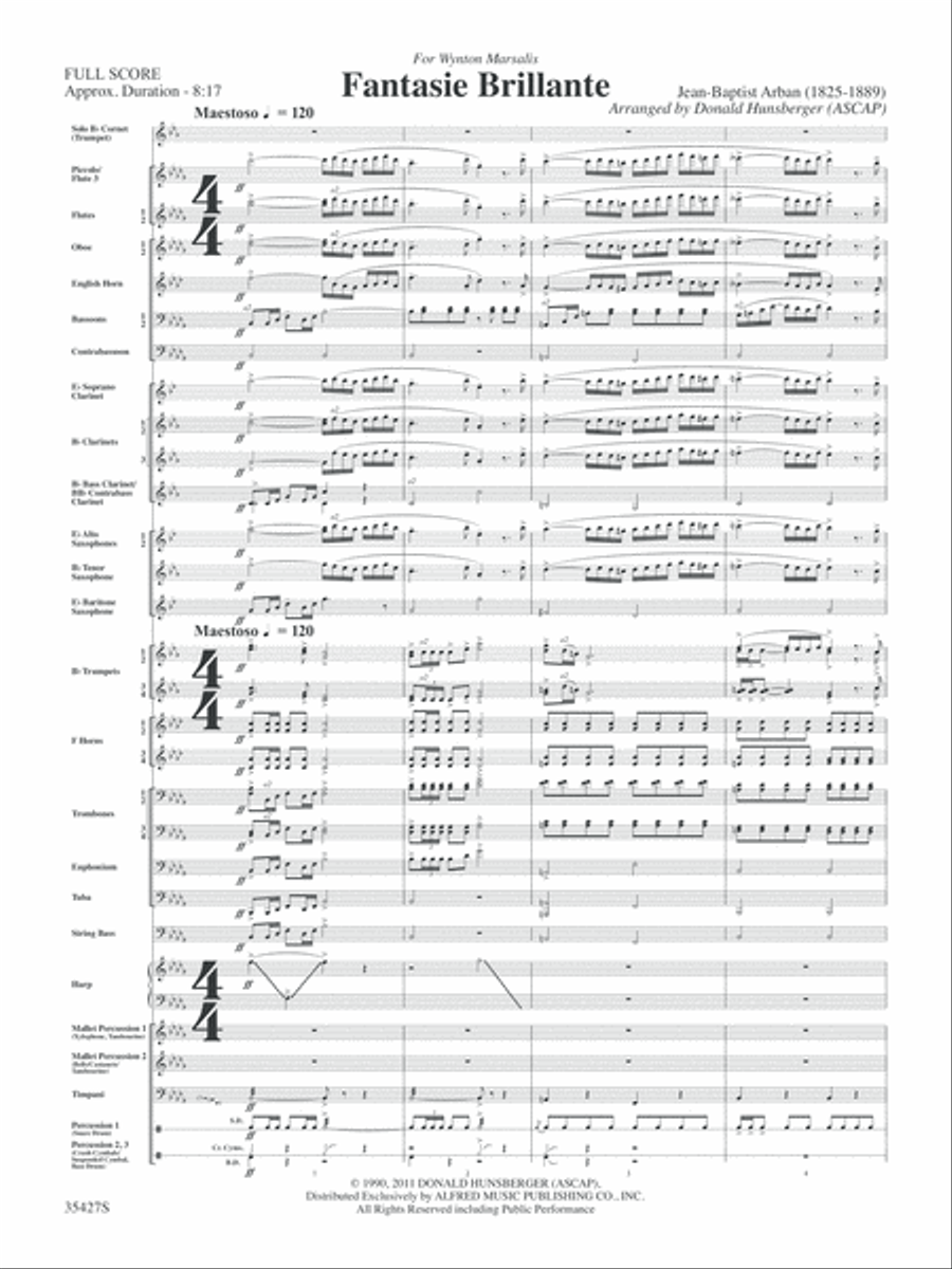 Fantasie Brillante: Score Concert Band scores gallery preview page 6