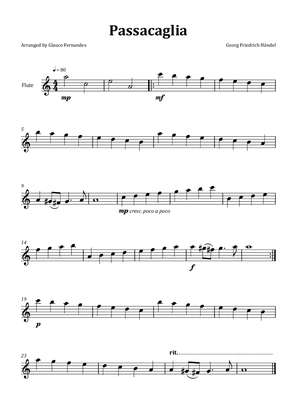 Passacaglia by Handel/Halvorsen - Flute Solo